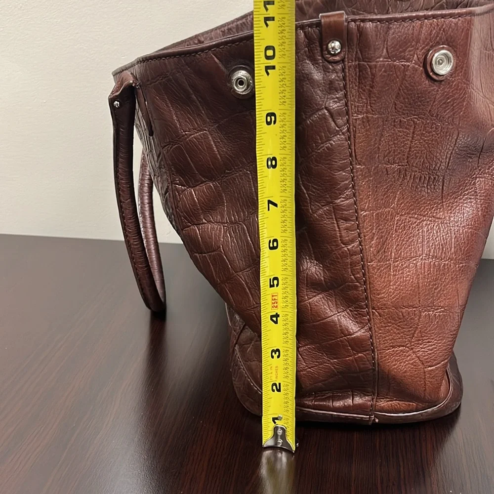 Margot leather tote Brown - Picture 9 of 11